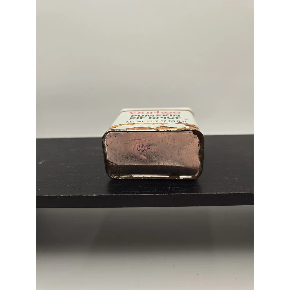 Vintage‎ Durkee's Pumpkin Pie Spice Advertising Tin